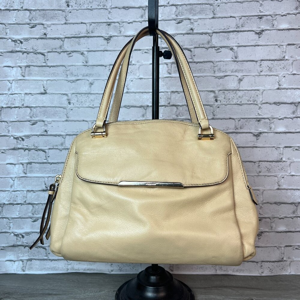 COACH Madison Georgie Leather Satchel Bag Crossbody shoulder Purse 30081